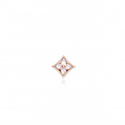 LOUIS VUITTON COLOUR BLOSSOM STAR EAR STUD, PINK GOLD AND WHITE MOTHER-OF-PEARL - PER UNIT Q96426